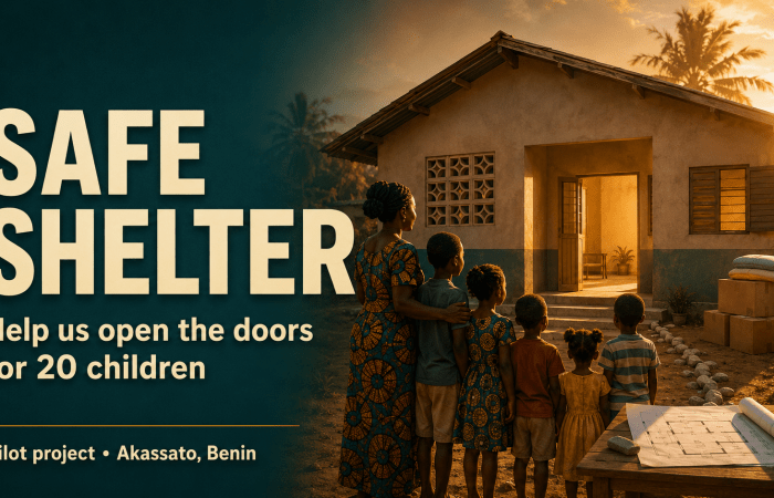 The house is waiting. With your support, its doors can open to 20 children before December 2026.
